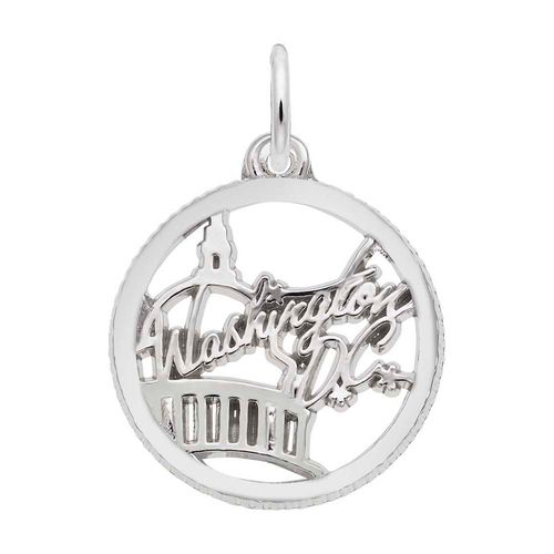 Washington D.C. Charm White Gold - 10-6374