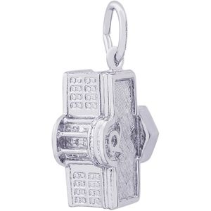 Washington Dc White House Charm White Gold - 10-8245