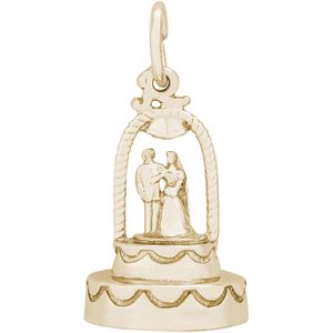 Wedding Cake Charm 10K Gold - 10-8165