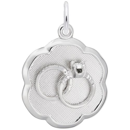 Wedding Rings Charm White Gold - 10-0946