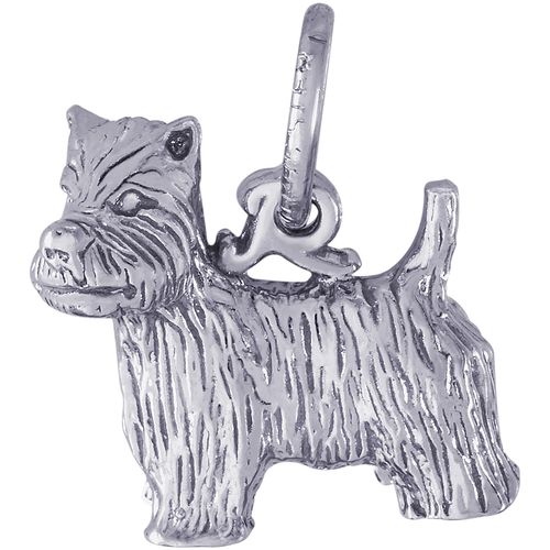 West Highland Terrier Dog Charm White Gold - 10-3450