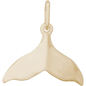 Whale Tail Charm 10K Gold - 10-3684