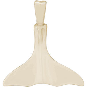 Whale Tail Charm 10K Gold - 10-5358