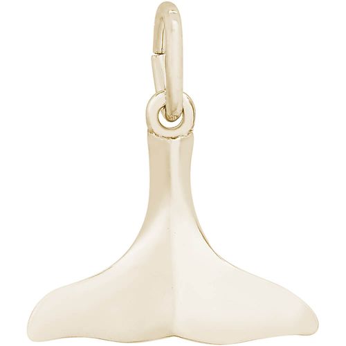 Whale Tail Charm 10K Gold - 10-5359