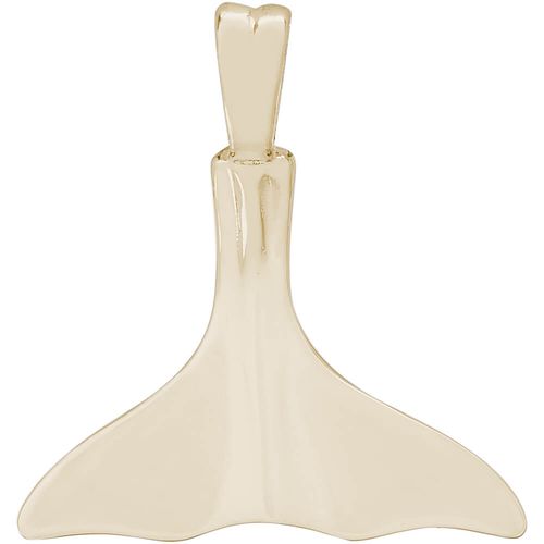 Whale Tail Charm Gold Plated - 10-5358