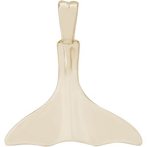 Whale Tail Charm Gold Plated - 10-5358