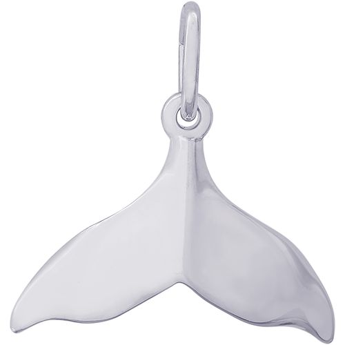 Whale Tail Charm Silver - 10-3684