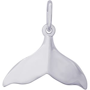 Whale Tail Charm White Gold - 10-3684