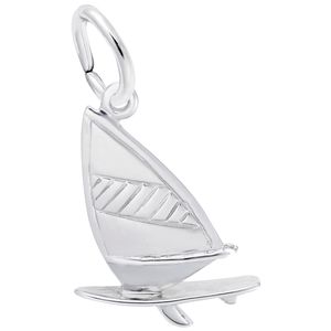 Wind Surfing Charm White Gold - 10-4896
