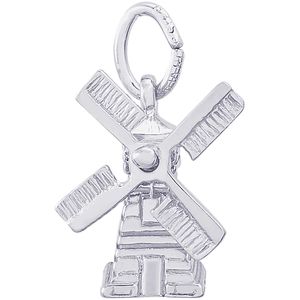 Windmill Charm White Gold - 10-1408