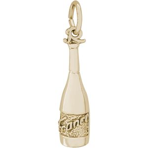 Wine Bottle France Charm 10K Gold - 10-8259