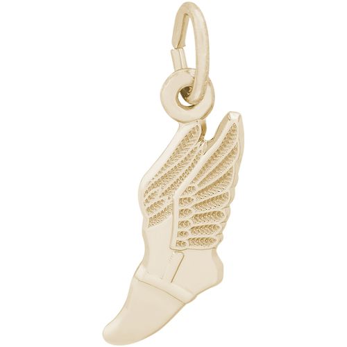 Winged Shoe Charm Gold Plated-REM-7845 - 10-7845