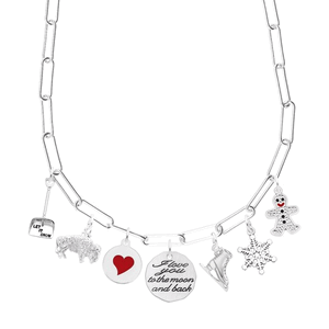 Rembrandt Winter Love Necklace Set Sterling Silver - 29-8503-01-018-18-ss