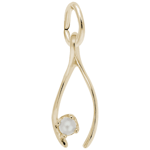 Wishbone Charm 10K Gold - 10-0677