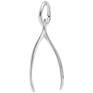 Wishbone Charm Silver-REM-0584S - 10-0584