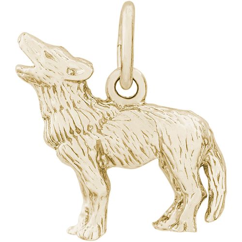 Wolf Charm 10K Gold - 10-6185