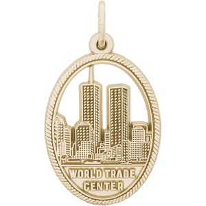 World Trade Center Charm Gold Plated - 10-3842