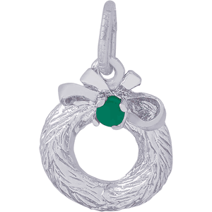 Wreath Charm Silver - 10-0466