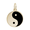 Rembrandt Ying Yang-painted Charm - Gold Plated - 10-6430-1-GP