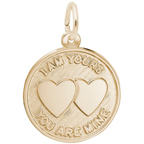 You Are Mine I Am Yours Charm 10K Gold - 10-4072