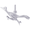 Road Runner Bird Charm White Gold - 10-1585