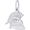 Roman Helmet Charm White Gold - 10-1461