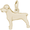 Rottweiler Dog Charm 10K Gold - 10-7780