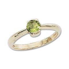 Peridot Yellow Gold Rings