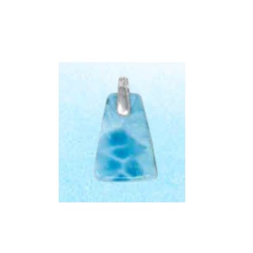 Rounded Triangle Larimar Charms & Pendants  - MAL118SP