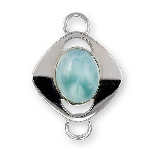 Roxanne Larimar Bracelet Clasp - 14K Yellow Gold