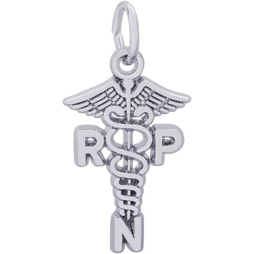 RPN Charm - 14K White Gold - 10-6475-wg