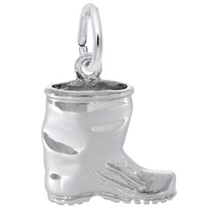 Rubber Boot Charm - 14K White Gold - 10-1795-WG