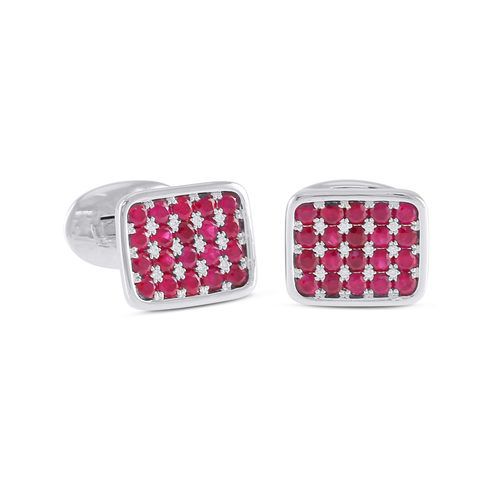 Ruby and Diamond Cufflinks