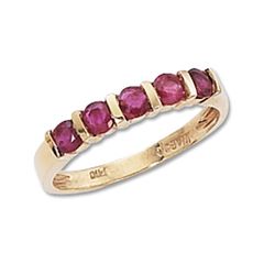 Ruby Yellow Gold Rings