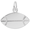 Rugby Ball Charm White Gold - 10-6211