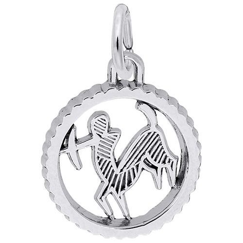 Sagittarius Charm  - 14K White Gold  - 10-4551-0-14KW