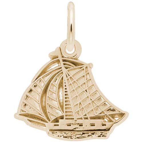 Sailboat Charm 10K Gold - 10-4122-0-10K