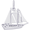 Sailboat Charm Silver - 10-2786