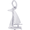 Sailboat Charm White Gold - 10-1365