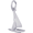 Sailboat Charm White Gold-REM-0715 - 10-0715
