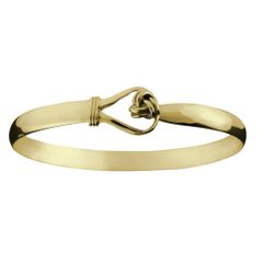 Sailors Knot Hook Bracelet - 14K Yellow Gold 6mm Wide