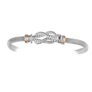 4mm Sailors Knot Mesh Hook Bracelet W/14ky Wraps 7.5  - C4MESK75
