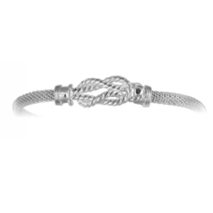 4mm Sailors Knot Mesh Hook Bracelet 6.5  - S4MESK65