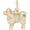 Samoyed Dog Charm 10K Gold - 10-3306