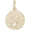 Sand Dollar Charm 10K Gold - 10-5020