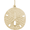 Sand Dollar Charm 10K Gold - 10-5022