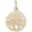 Sand Dollar Charm 14K Gold - 10-3583