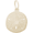 Sand Dollar Charm 14K Gold - 10-6036
