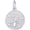 Sand Dollar Charm White Gold - 10-5020