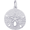 Sand Dollar Charm White Gold - 10-5021